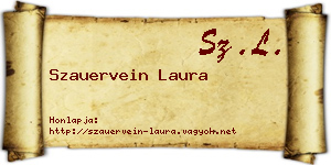 Szauervein Laura névjegykártya